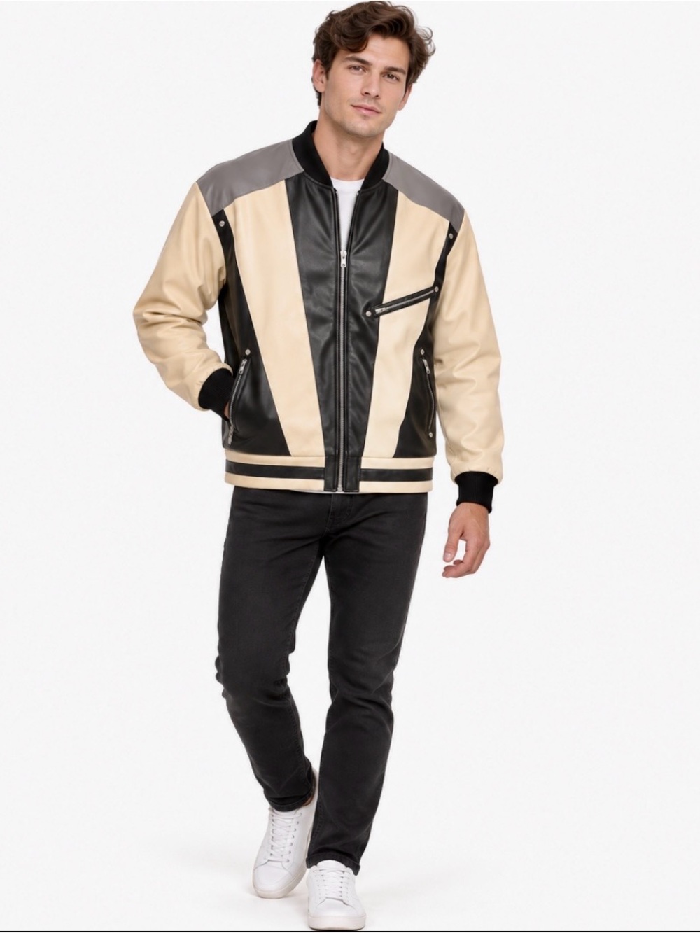Official Ferris Bueller’s Day Off Movie Costume Faux Leather Jacket Size Small 8